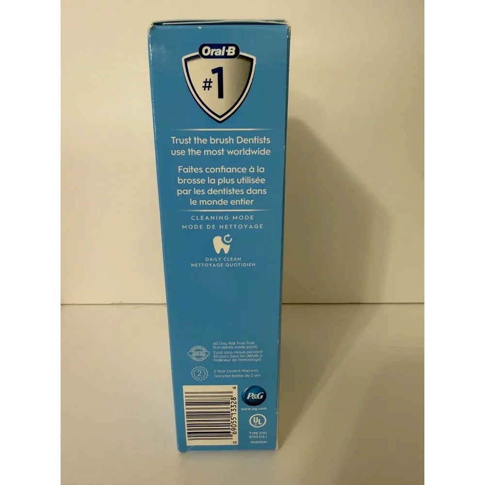 Oral-B Pro 300 Vitality Electric Toothbrush Rechargeable Oscillating Timer White
